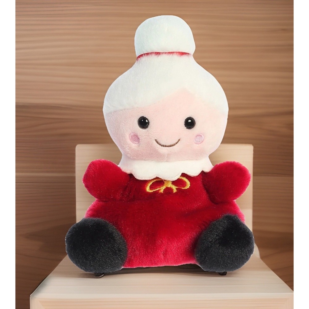 Aurora - 5" Mrs. Claus‎ - Mini Red Palm Pals - Festive Stuffed Plush Toy New